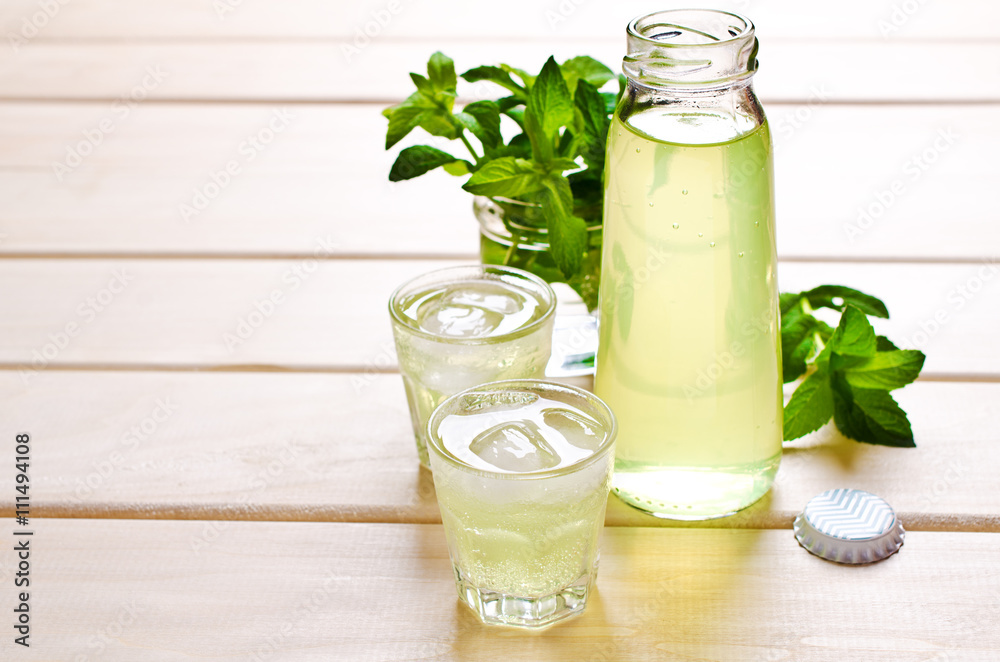 Cold drink with mint Cold drink with mint