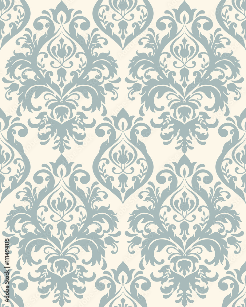 Seamless damask pattern. Seamless damask pattern.