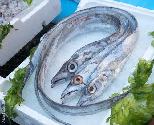 pesce bandiera at fish market photo