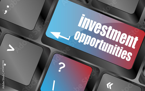 invest or investing concepts, with a message on enter key or keyboard. vector, keyboard keys, keyboard button