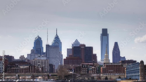 4K UltraHd Timelapse of Philadelphia across the Delaware River photo