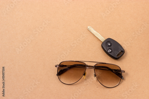 key and sunglasses set