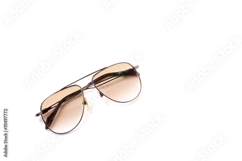 Gradient brown tone sun protect spectacles
