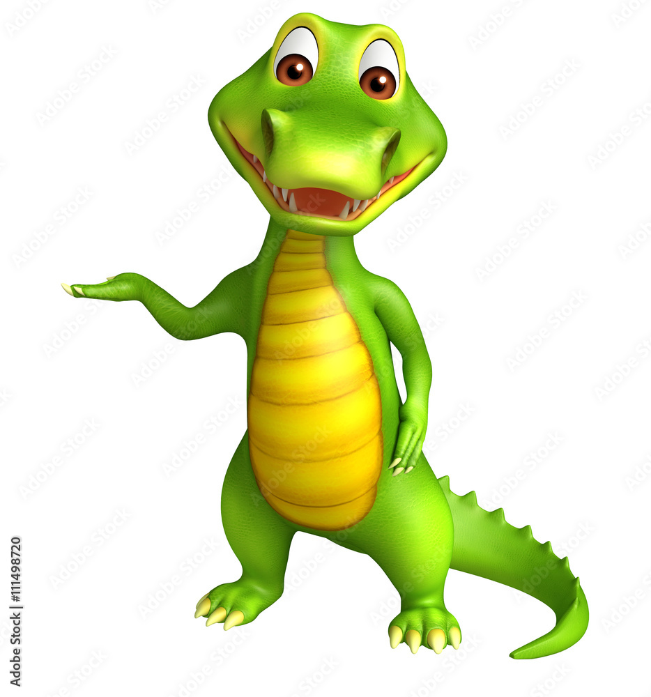 Fototapeta premium cute Aligator cartoon charcter
