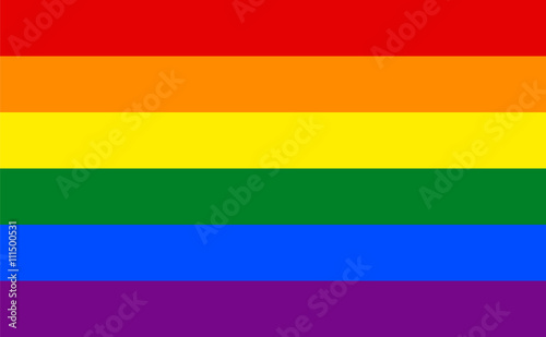 Gay pride flag. Symbol of lesbian, gay, bisexual, transgender.