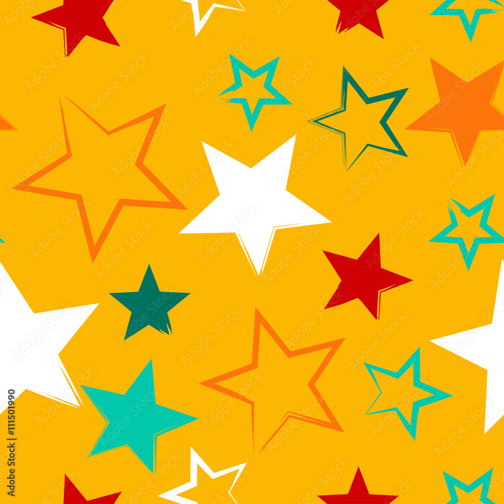 Obraz premium Seamless universal pattern. Stars