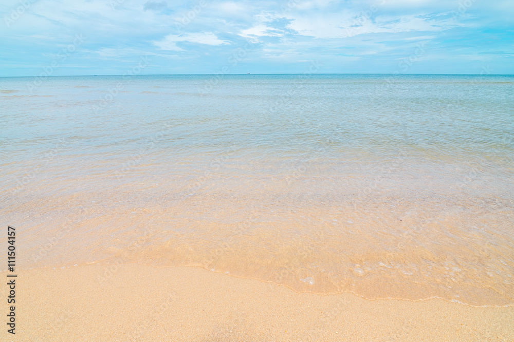 Beautiful beach sea summer