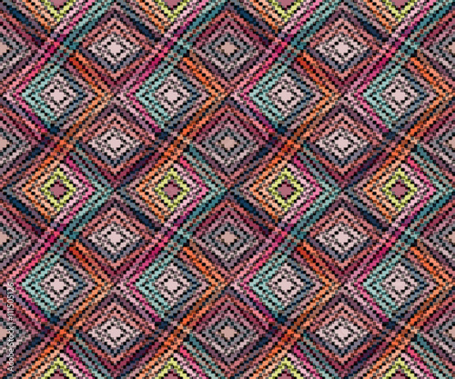 Seamless geometric pattern in the boho style. African motif  abstract.