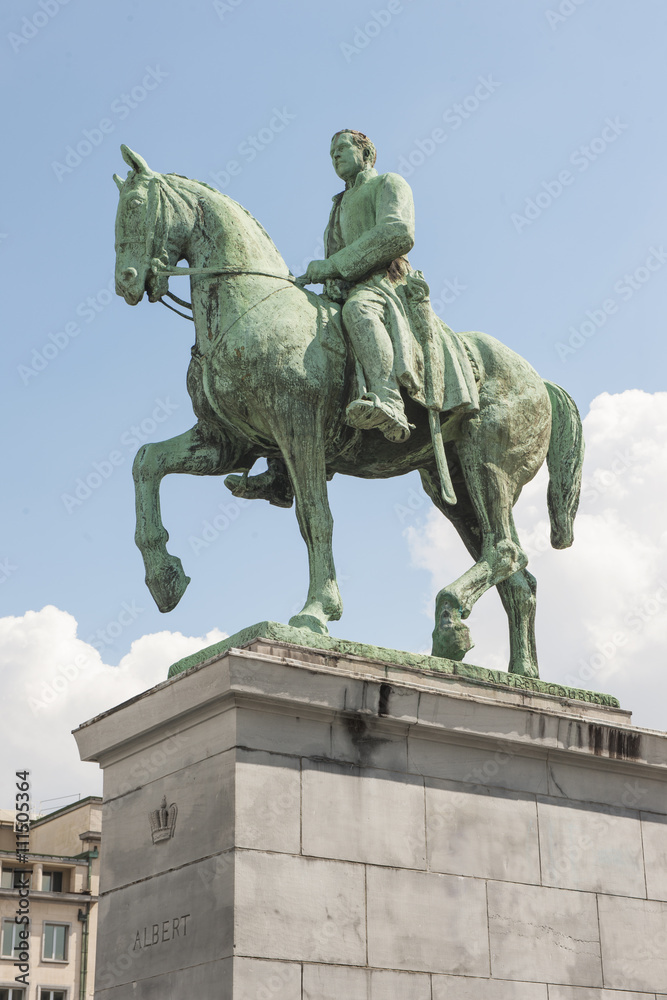 Denkmal für Albert I., König von Belgien (1875-1934) in Brüssel, Belgien