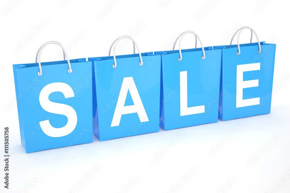 sale written on shopping bag. 3d rendering. sale written on shopping bag. 3d rendering.