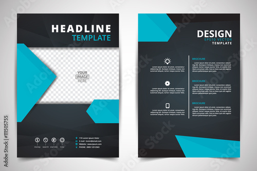 Abstract vector modern flyers brochure / annual report /design templates / stationery with white background in size a4