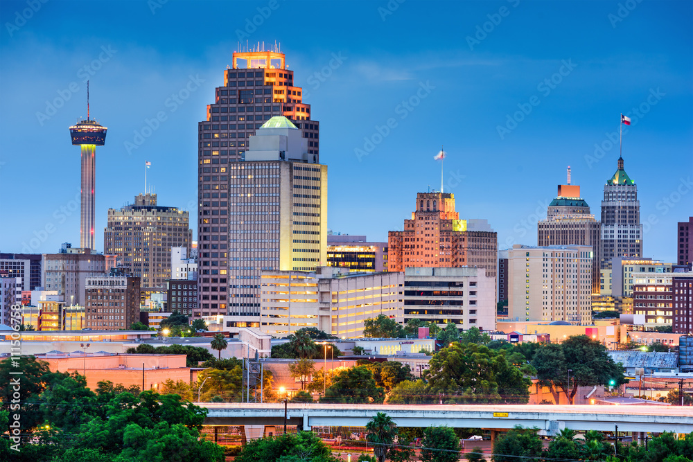 San Antonio Skyline Stock Photo Adobe Stock