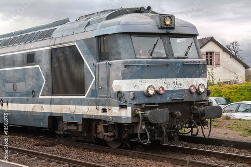Locomotive à vapeur, monument historique, Baie de Somme, Picardie, France