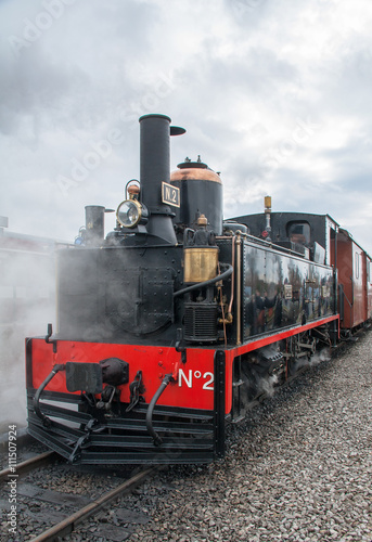 Locomotive à vapeur, monument historique, Baie de Somme, Picardie, France