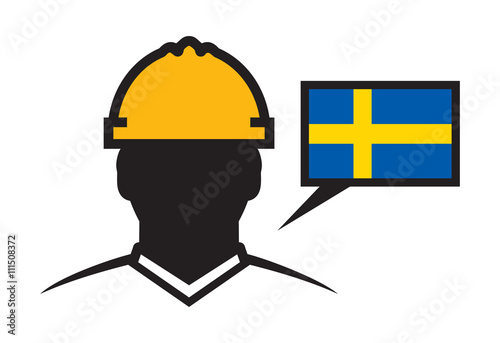 Sweden contractor vector icon