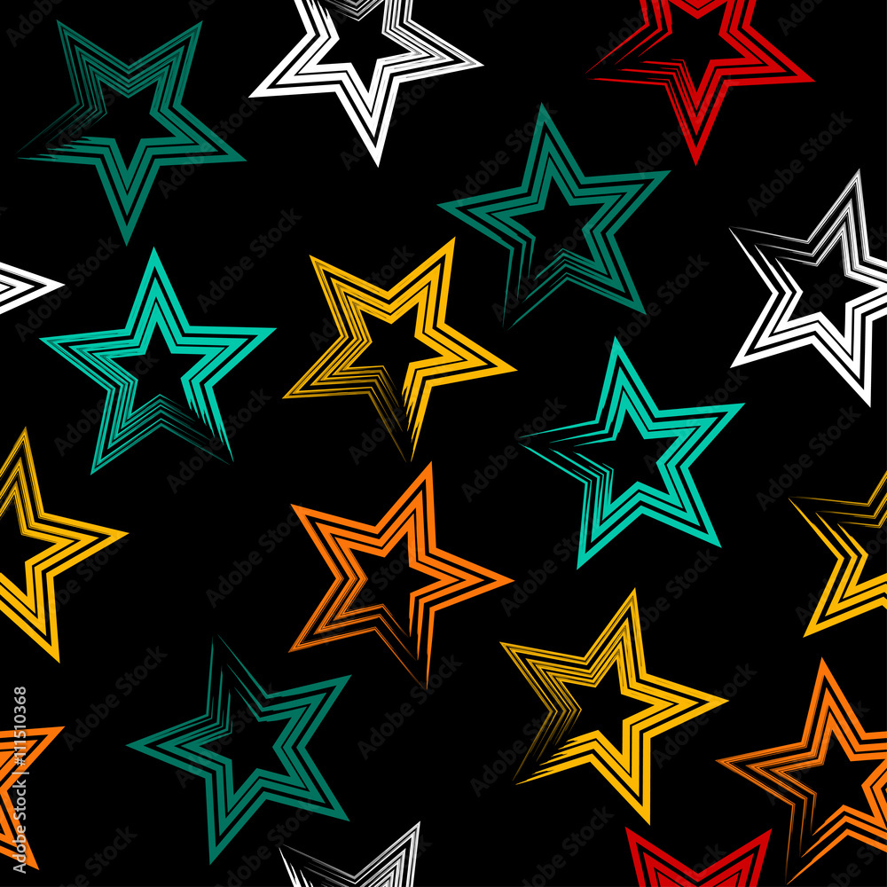 Obraz premium Seamless universal pattern. Stars