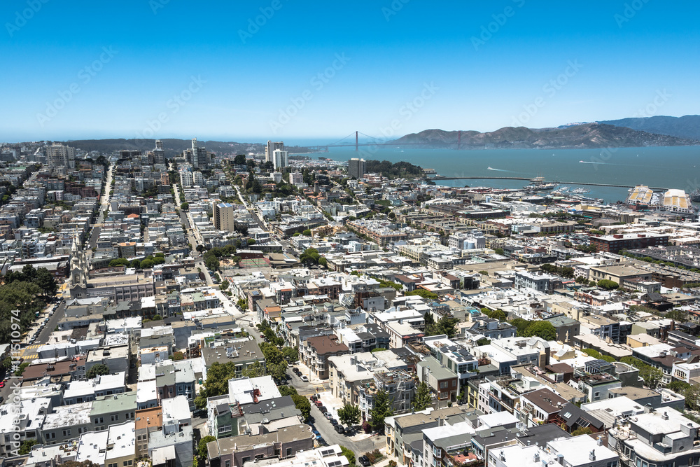 Aerial view of San Francisco, California
