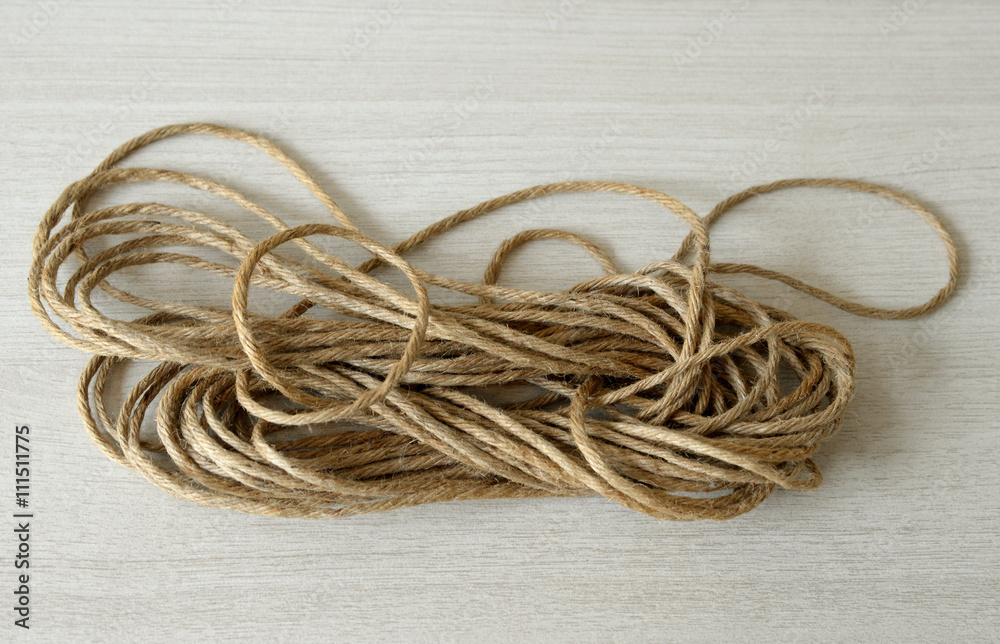 rope on wooden table background rope on wooden table background