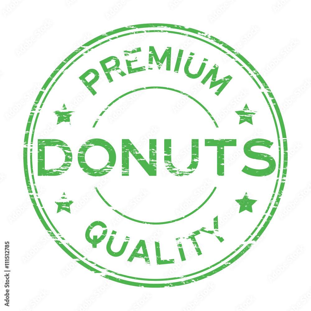 Grunge donut premium quality stamp Grunge donut premium quality stamp