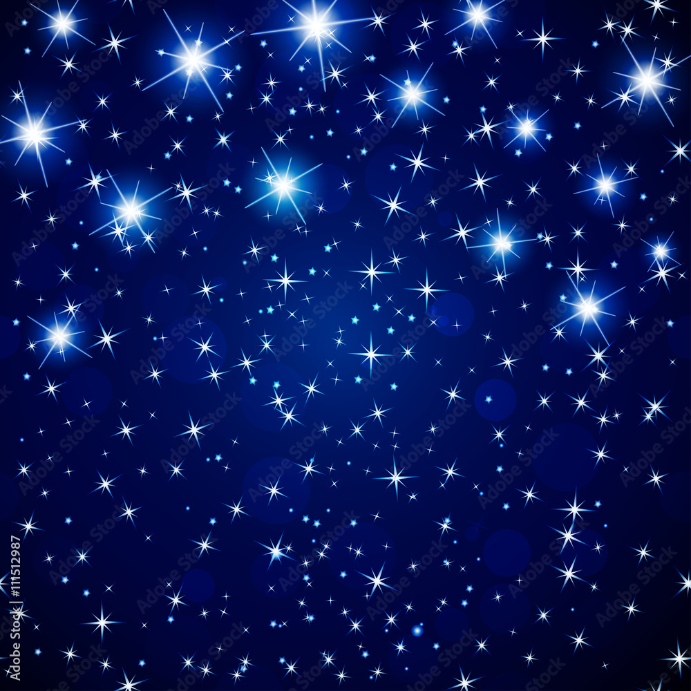 Abstract cosmos night sky background with glowing stars. Vector . Abstract cosmos night sky background with glowing stars. Vector .