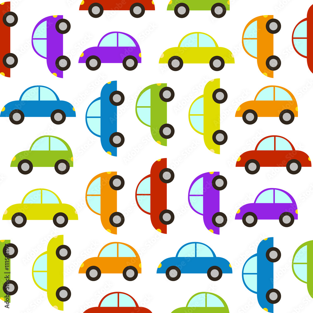 Naklejka premium seamless pattern with car