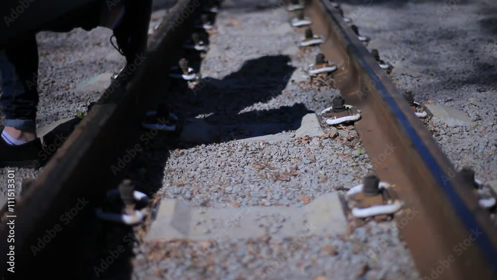 Man With a Suitcase Goes Over the Railway Man With a Suitcase Goes Over the Railway