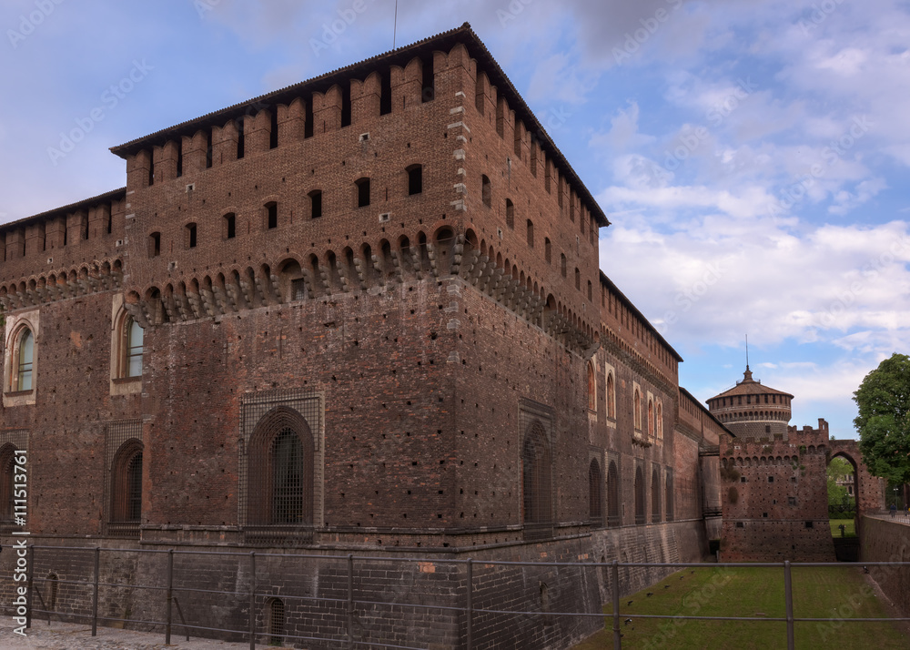 Sforza castle view