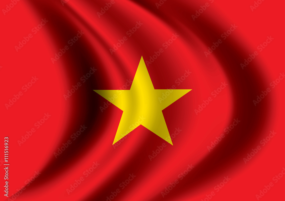 Vector vietnam flag blowing in the wind. Background texture. Vector vietnam flag blowing in the wind. Background texture.