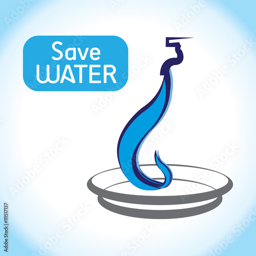 Water, an essential form of energy..A graphic describing to save every drop of water.
