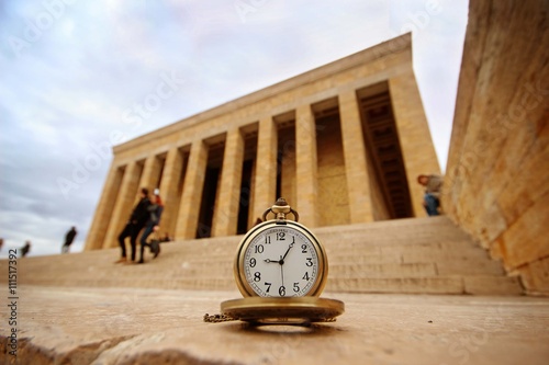 Turkey, Ankara, Ataturk's Mausoleum and time passes 09:05 photo