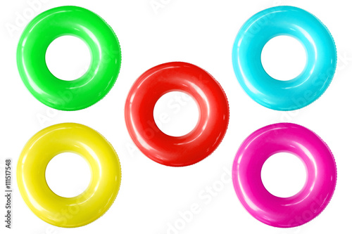 Tableau sur toile The swim ring was derived from the inner tube, the inner, enclosed, inflatable part of older vehicle tires