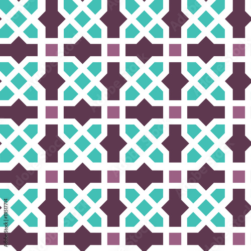 Arabic ornament seamless pattern photo