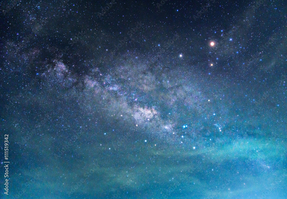 Obraz premium Detail of Milky Way Galaxy ,Long exposure photograph.