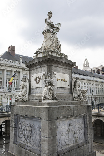 Denkmal auf der "Place des martyrs" in Brüssel, Belgien