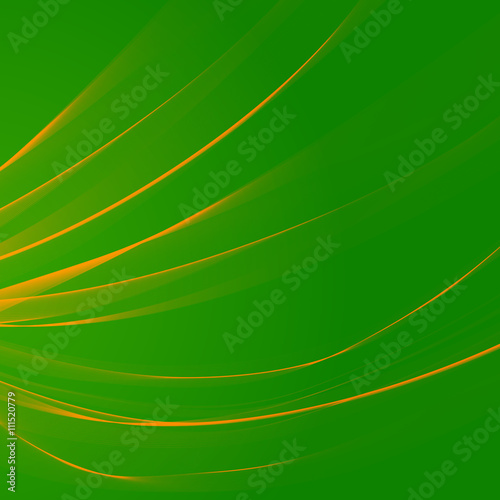Yellow stripes on a green background