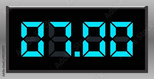 Obraz na płótnie Digital clock icon