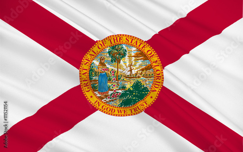 Flag of Florida, USA photo