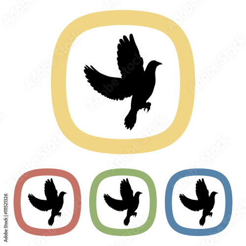 Dove colorful icon