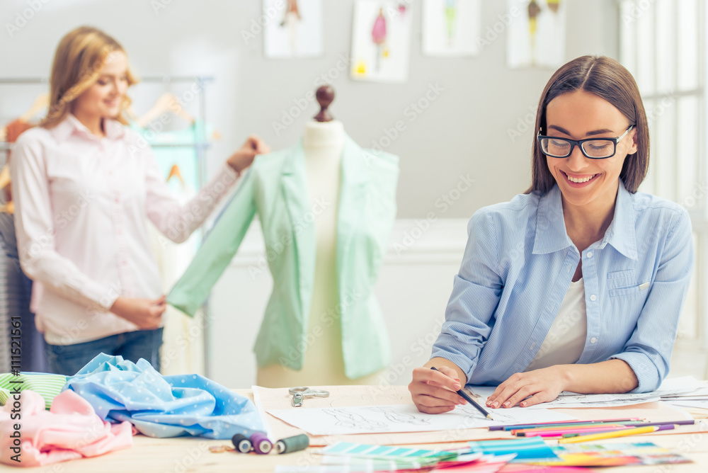 Beautiful designers working Beautiful designers working