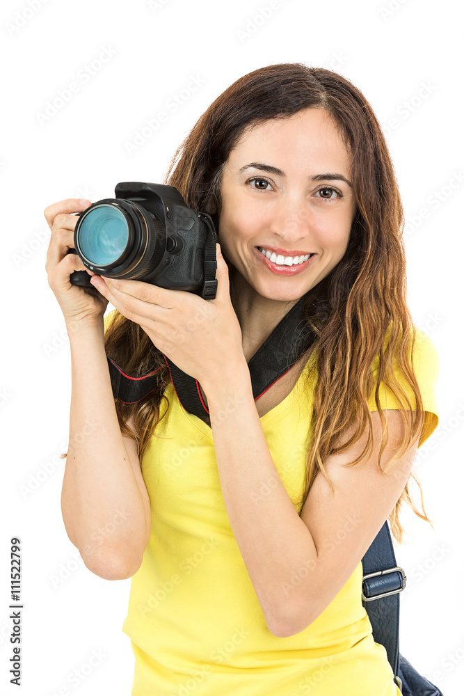 Woman with her camera Woman with her camera