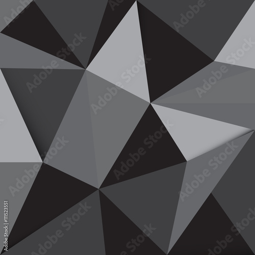 abstract dark gray polygonal illustration background vector © bestforlater91