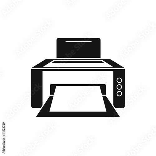 Printer icon in simple style