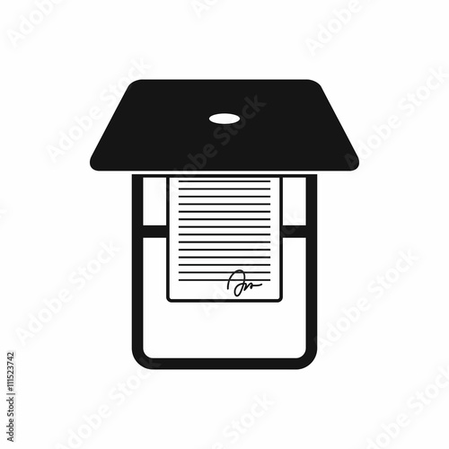 Scanner icon in simple style