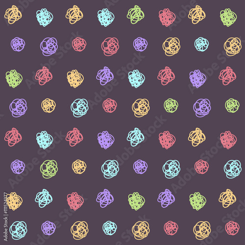 Doodle seamless pattern background.