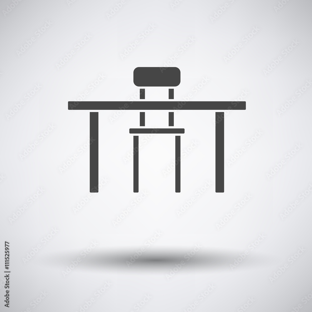 Table and chair icon Table and chair icon