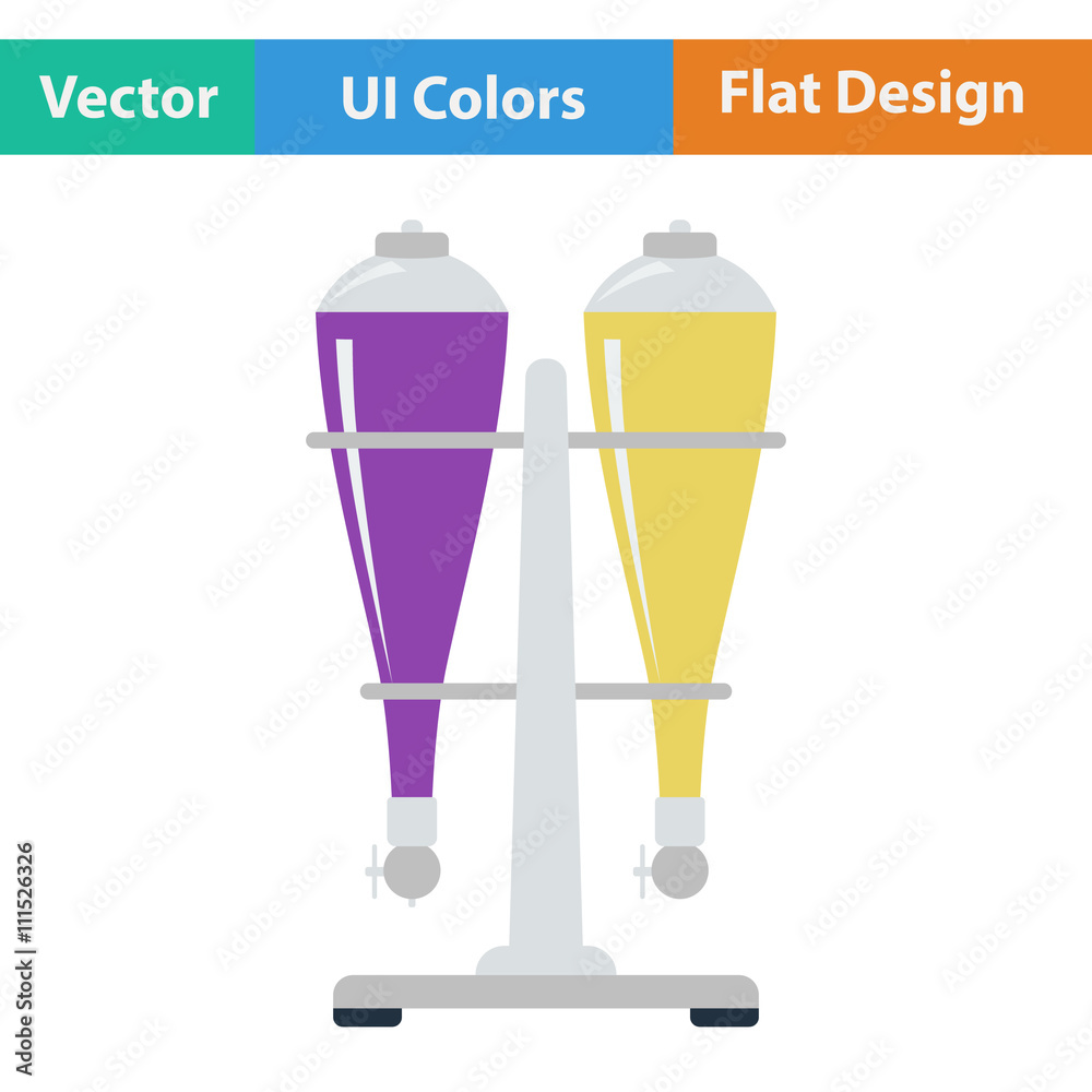 Flat design icon of Soda siphon equipment Flat design icon of Soda siphon equipment
