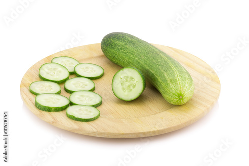 cucumbers isolated on white
