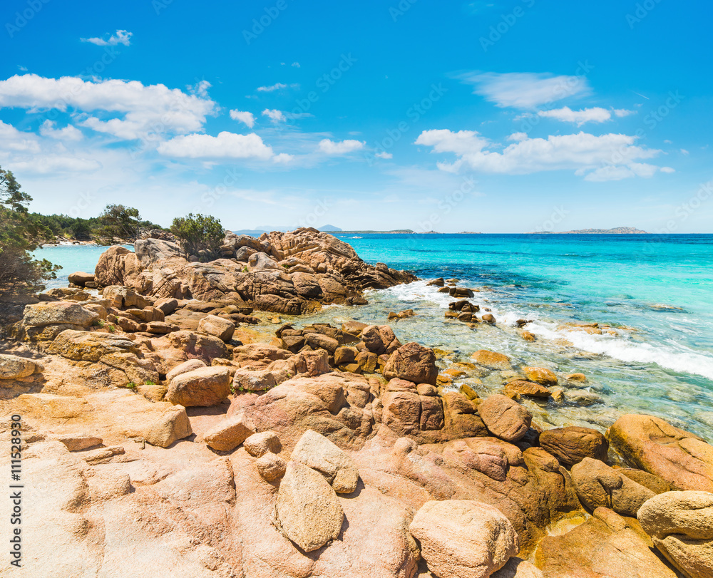 rocks in Capriccioli beach