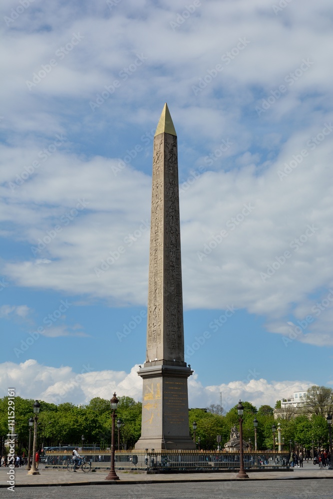 L'Obélisque de la place de la Concorde à Paris