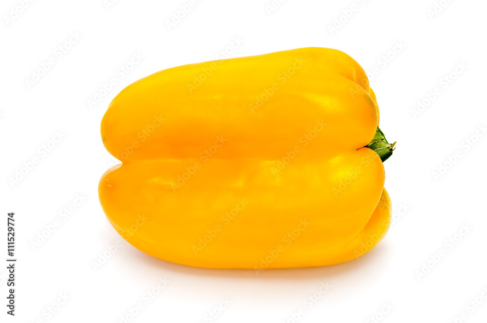 Fresh vegetable, Yellow Pepper isolated on white background Fresh vegetable, Yellow Pepper isolated on white background